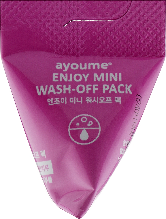 Маска з каламиновою пудрою для жирної шкіри обличчя - Ayoume Enjoy Mini Wash-Off Pack (пробник) — фото N2