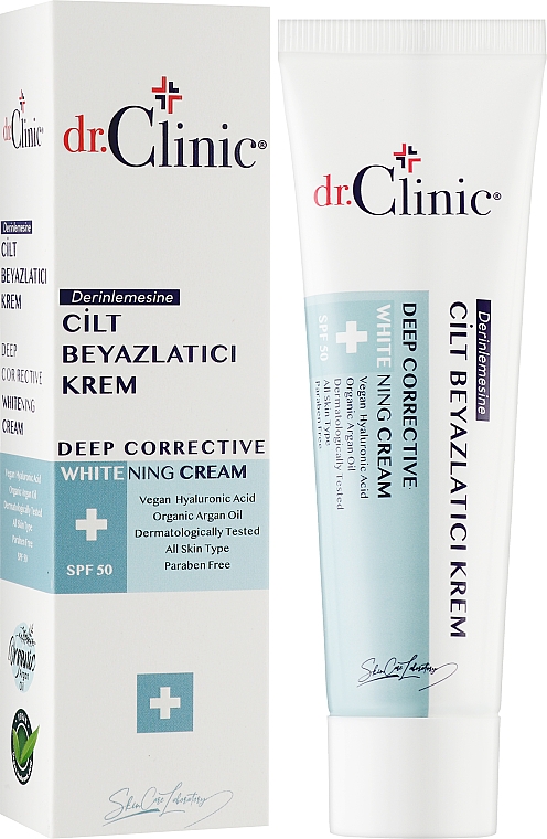 Відбілювальний крем для обличчя - Dr. Clinic Deep Corrective Whitening Cream — фото N2