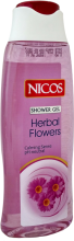 Духи, Парфюмерия, косметика Гель для душа "Полевые цветы" - Nicos Shower Gel Herbal Flowers