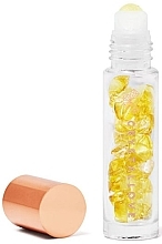 Бутылочка с кристаллами для масла "Лимонный янтарь", 10 мл - Crystallove Citrine Amber Oil Bottle — фото N1