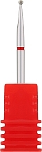 Парфумерія, косметика Фреза алмазна "Кулька" 001 015R, діаметр 1,5 мм, червона - Nail Drill