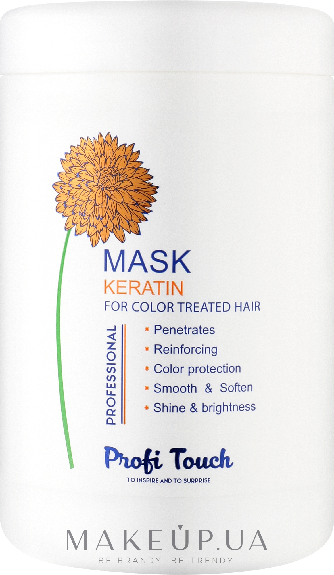 Маска для волос "Keratin" - Profi Touch Hair Mask  — фото 1000g