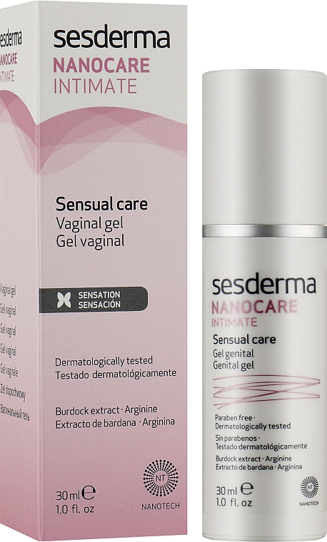 Гель для інтимних ділянок тіла - SesDerma Laboratories Nanocare Intimate Gel Stimulating — фото N2