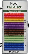 Духи, Парфюмерия, косметика Накладные ресницы цветные Creative Collection C 0.07 (16 рядов: 12 мм) - Kodi Professional