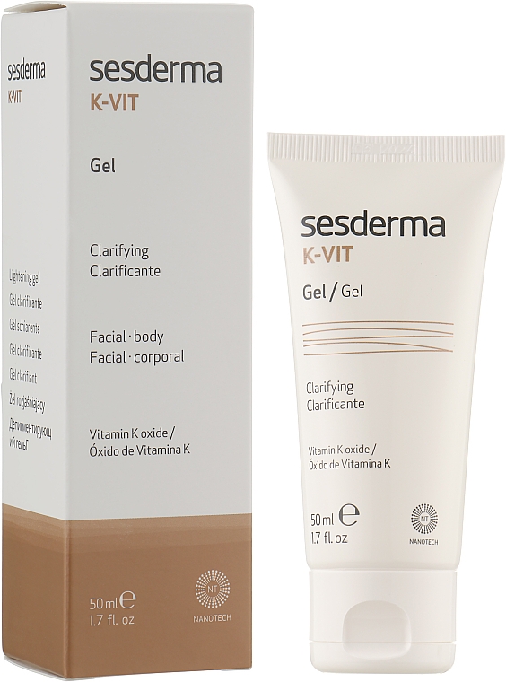 Депігментуючий гель для обличчя і тіла - SesDerma Laboratories K-Vit Fecial/Body Lightening Gel  — фото N2