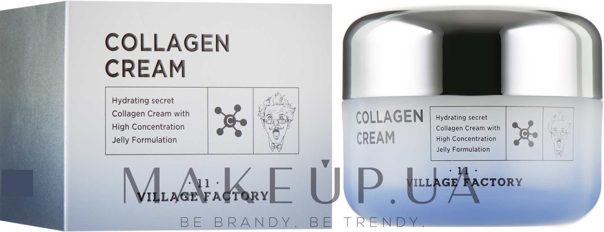Зволожувальний гель-крем для обличчя - Village 11 Factory Collagen Cream — фото 50ml