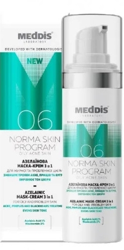 Крем-маска с азелаиновой кислотой - Meddis Norma Skin Program — фото 30ml