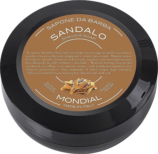Мыло для бритья "Sandalo" - Mondial Shaving Soap  — фото N1
