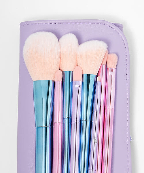 Набір пензлів для макіяжу, 8 шт. - BH Cosmetics X Iggy Azalea The Total Package 8 Piece Face & Eye Brush Set — фото N2