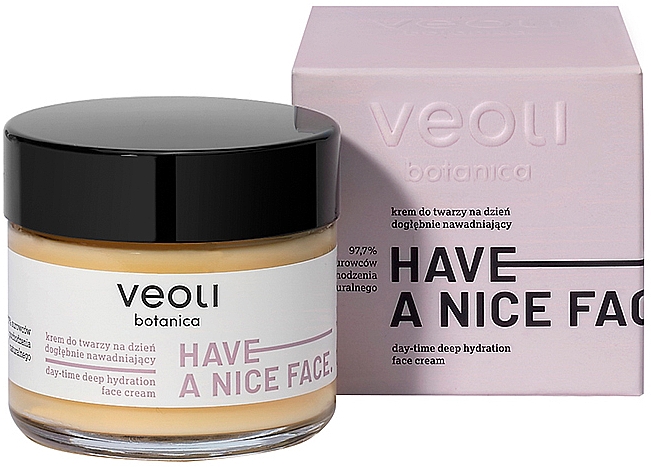 Глибоко зволожувальний денний крем для обличчя - Veoli Botanica Have A Nice Face Day-Time Deep Hydration Face Cream — фото N2