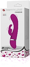 Багатошвидкісний вібратор-кролик, фіолетовий - Baile Pretty Love Freda Vibrator — фото N3