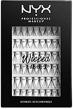 Духи, Парфюмерия, косметика Набор пучковых ресниц, 60шт - NYX Professional Makeup Wicked Lashes Singles