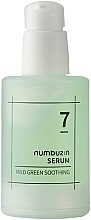 Успокаивающая сыворотка для чувствительной кожи лица - Numbuzin No.7 Mild Green Soothing Serum — фото N1