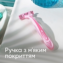 Одноразовые бритвенные станки, 4шт - Gillette Simply Venus 3 Simply Smooth — фото N6