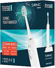 Парфумерія, косметика Електрична звукова зубна щітка, біла - Teesa Sonic White TSA8010