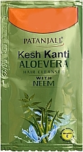 Шампунь для волос "Алоэ вера" - Patanjali Kesh Kanti Aloe Vera Hair Cleanser (саше) — фото N1