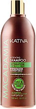 Зволожувальний шампунь для нормального і пошкодженого волосся - Kativa Macadamia Hydrating Shampoo — фото N3