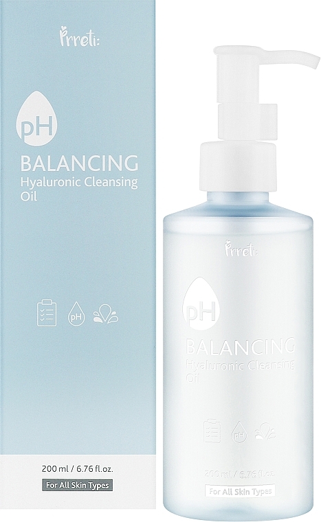 Гидрофильное масло - Prreti pH Balancing Hyaluronic Cleansing Oil  — фото N2