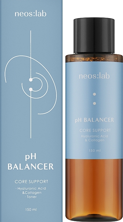 Увлажняющий тонер для лица с гиалуроновой кислотой и коллагеном - Neos:lab pH Balancer Core Support Toner — фото N2