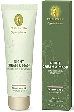 Розгладжувальна та оновлювальна крем-маска- Primavera Glowing Age Smoothing & Renewing Night Cream & Mask — фото N1