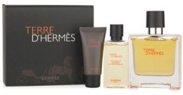 Духи, Парфюмерия, косметика Hermes Terre d'Hermes Parfum - Набор (parfum/75ml + shower/all-over/gel/40ml + after/shave/blsm/15ml) (тестер)