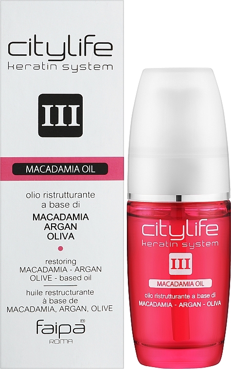 Олія для волосся "Макадамія" - Faipa Roma CityLife Macadamia Oil — фото N2