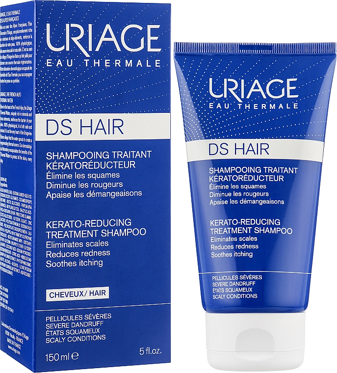 Кераторегулирующий шампунь - Uriage DS Hair Kerato-Reducing Treatment Shampoo — фото N2
