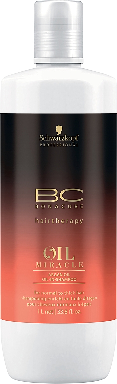 Шампунь с аргановым маслом - Schwarzkopf Professional ВС Bonacure Oil Miracle Shampoo For Normal To Thick Hair — фото N3