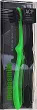 Парфумерія, косметика Зубна щітка "Блек Вайтенінг Loop», зелена + чорна - Megasmile Black Whiteninng Loop