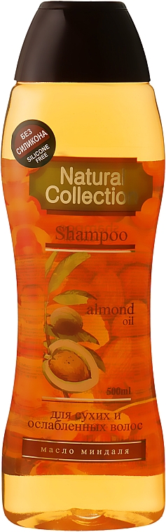Шампунь для волосся з мигдальним маслом - Pirana Natural Collection Shampoo — фото N3