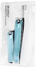 Набор, бирюзовый - IDC Institute Nail Clipper Set (n/clipper/2pcs) — фото N1