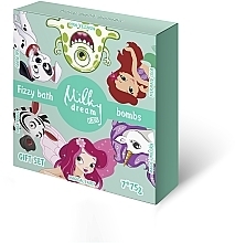 Духи, Парфюмерия, косметика Набор, 7 продуктов - Milky Dream Kids Fizzy Bath Bombs Gift Set 