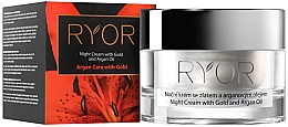 Ночной крем с золотом и аргановым маслом - Ryor Night Cream With Gold And Argan Oil — фото N1