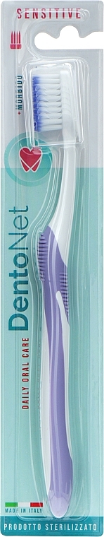 Зубна щітка м'яка, бузкова - Dentonet Pharma Sensitive Toothbrush — фото N1