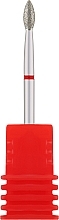 Фреза алмазна "Брунька" 257 025R, діаметр 2,5 мм, червона - Nail Drill — фото N1