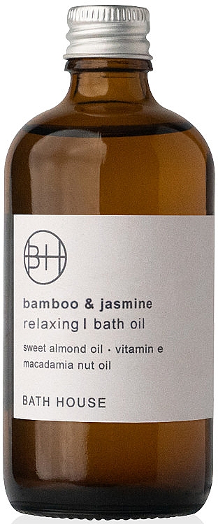Олія для ванн з бамбуком і жасмином - Bath House Bamboo&Jasmine Bath Oil — фото N1
