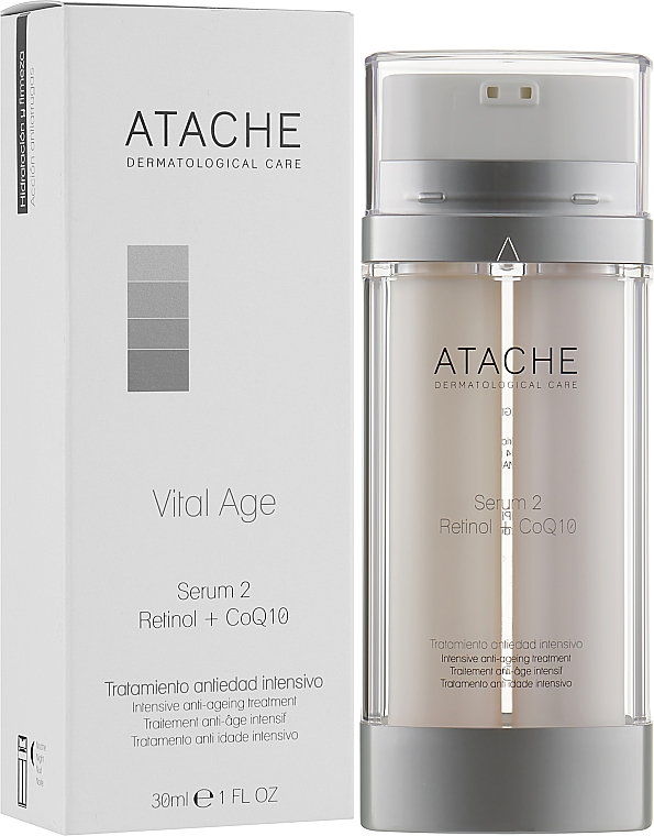 Сироватка для інтенсивного лікування всіх ознак старіння - Atache Retinol Vital Age Serum 2 Intensive Anti-Aging — фото N2