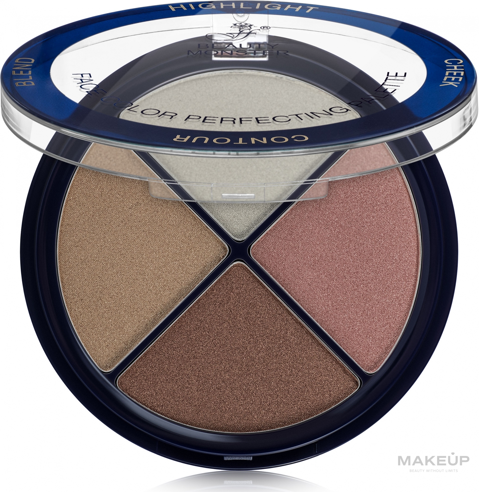 Палетка для контурирования лица - FFleur Face Color Perfecting Palette — фото 1