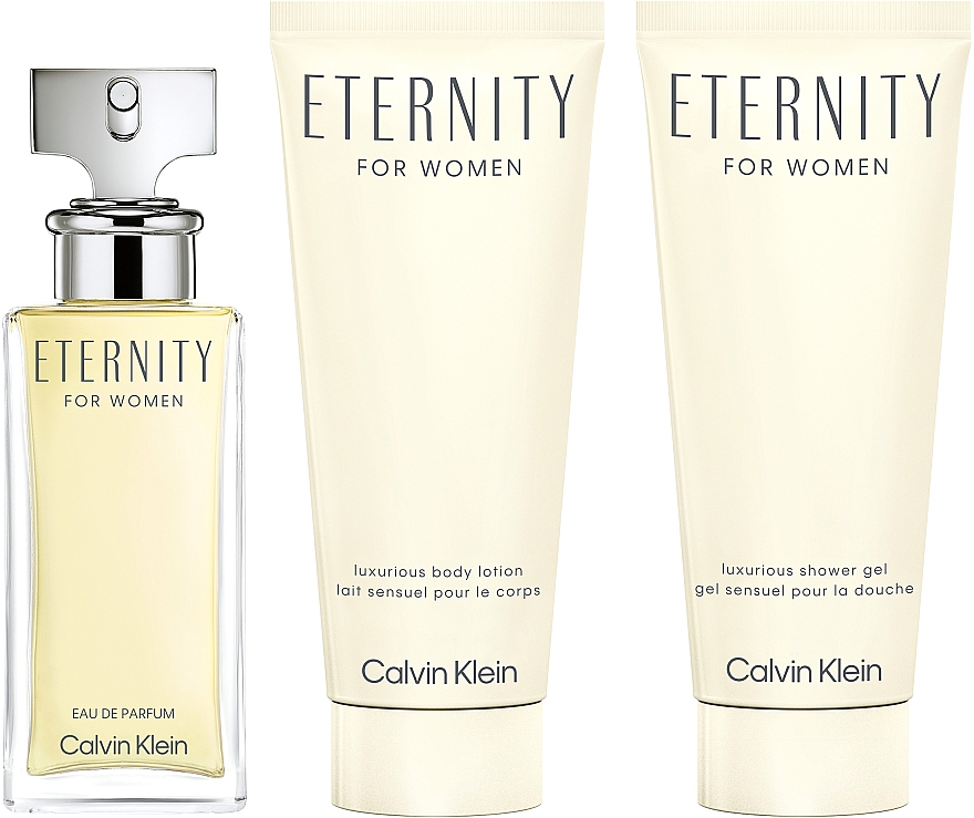 Calvin Klein Eternity For Women - Набор (edp/50 ml + b/lot/100 ml + sh/gel/100 ml) — фото N1