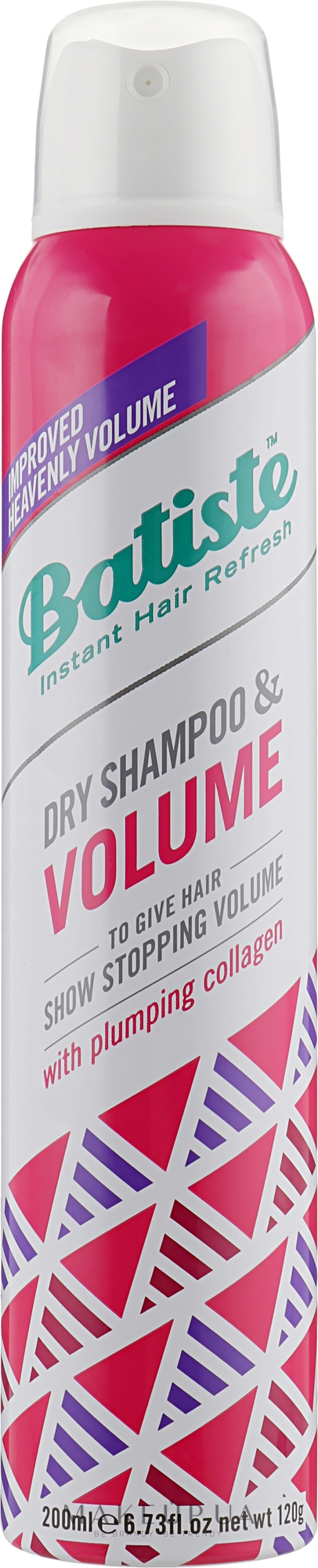 Сухой шампунь - Batiste Dry Shampoo & Volume — фото 200ml