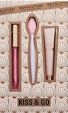 Парфумерія, косметика УЦІНКА  Makeup Revolution Kiss & Go (lip/oil/2,5ml + lip/scrub/8ml + acc/1pc) - Набір *