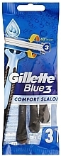 Набір одноразових станків для гоління, 5 шт. - Gillette Blue 3 Comfort Slalom — фото N1