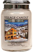 Духи, Парфюмерия, косметика Ароматическая свеча в банке - Village Candle Aspen Holiday Glass Jar