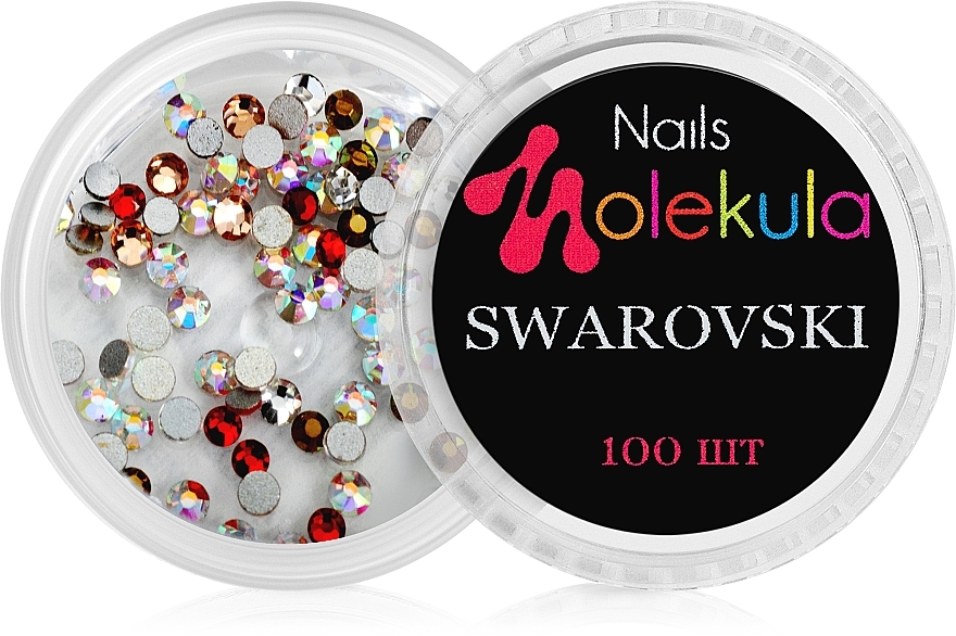 Стрази для дизайну нігтів - Nails Molekula Swarovski — фото N1