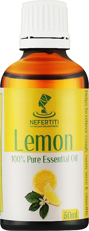 Эфирное масло лимона - Nefertiti Lemon 100% Pure Essential Oil — фото N1