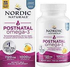 Харчова добавка для молодих мам "Омега-3" - Nordic Naturals Postnatal Omega-3 Lemon Flavor — фото N2