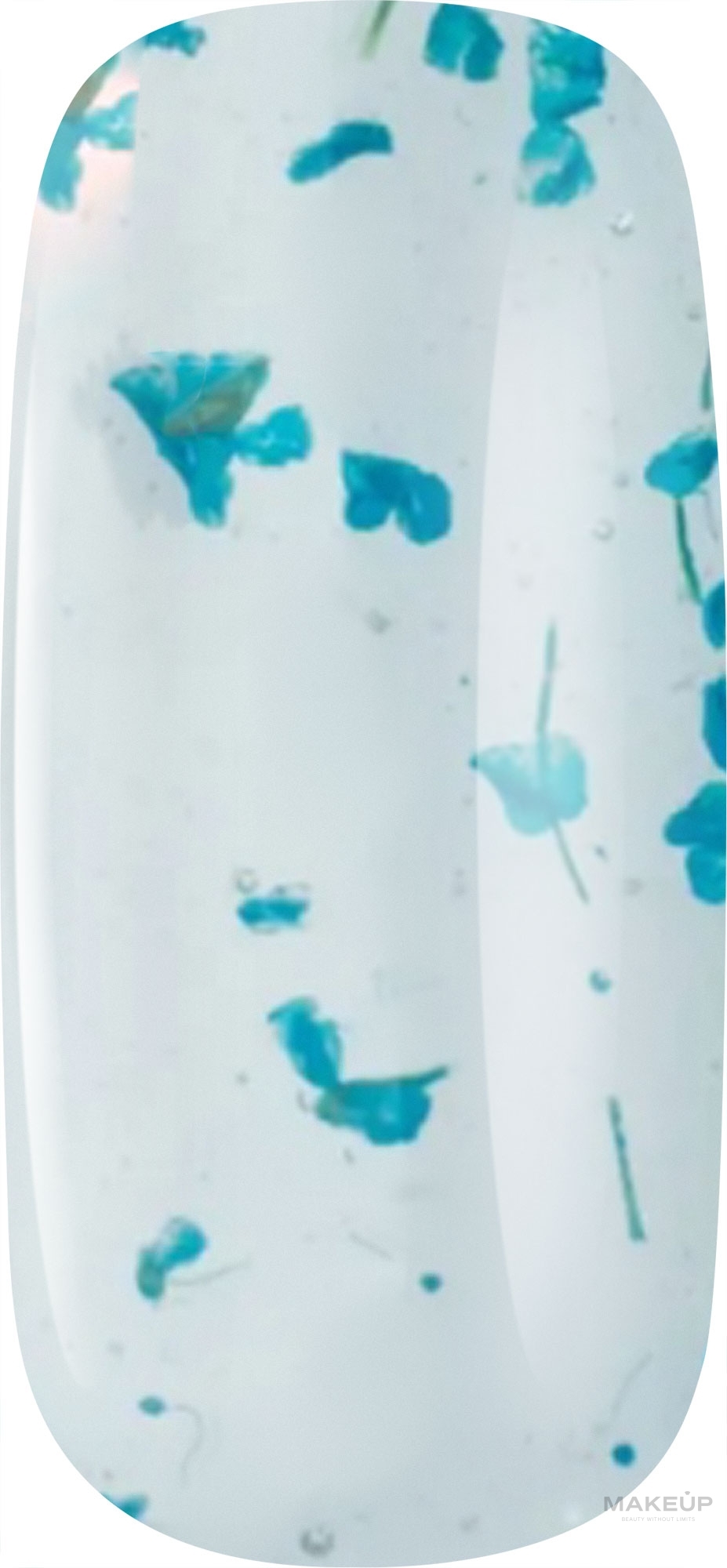 Гель із сухоцвітами для дизайну нігтів, 5 мл - Magic Girl Flowers Gel — фото Blue