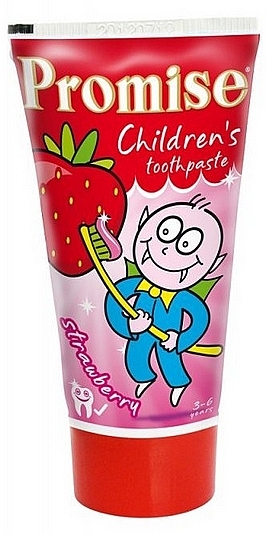 Зубная паста "Клубника" - Mattes Promise Strawberry Children's Toothpaste — фото N1