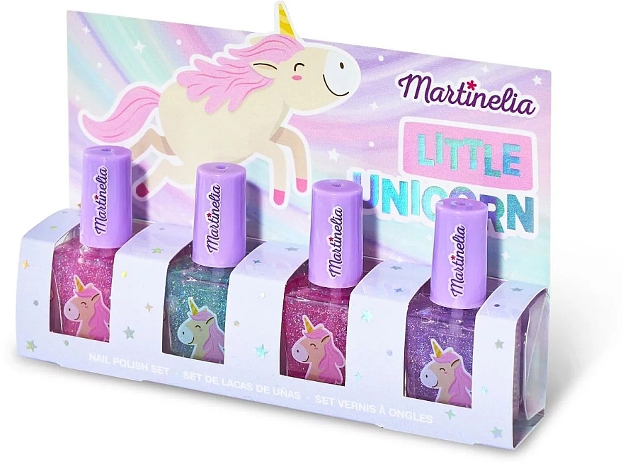 Набор лаков для ногтей "Маленький единорог" - Martinelia Little Unicorn (nail/polish/4pcs) — фото N1