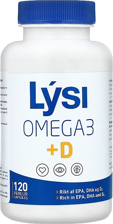 Омега-3 з вітаміном Д3 комплекс - Lysi Omega-3 Heath Duet Multivitamins — фото N1